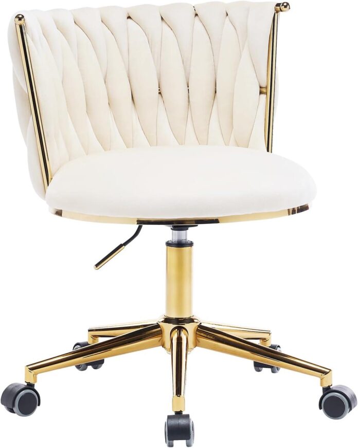 Our Review: Stylish, Comfortable Office Chair with 360° Swivel and Velvet Backrest