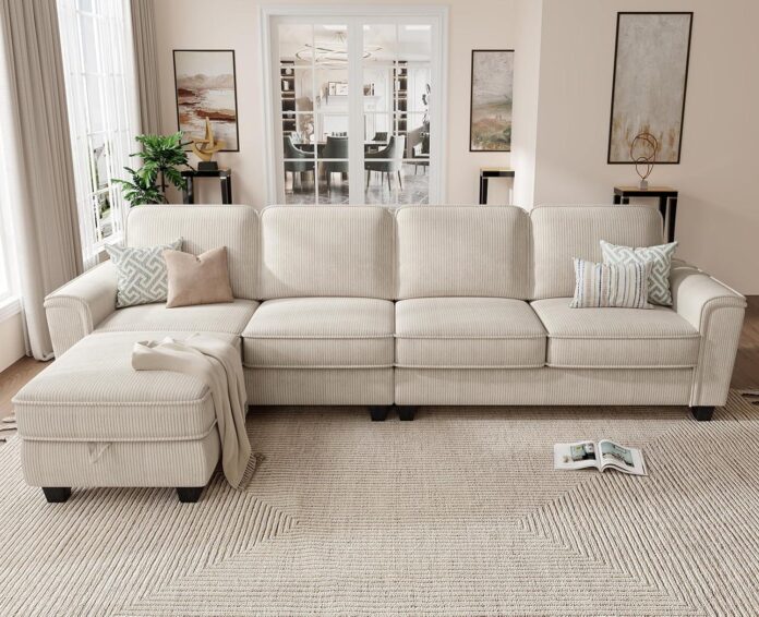 How We Loved the KKL Convertible Sectional Sofa with Storage