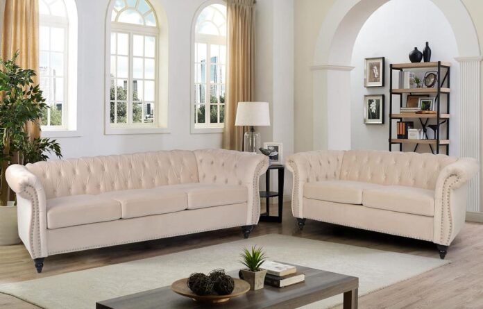 Our Take on the RARZOE 2-Piece Chesterfield Sofa Set