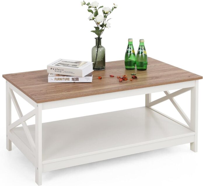 How We Loved the GREEN PARTY Farmhouse Coffee Table’s Vintage Charm