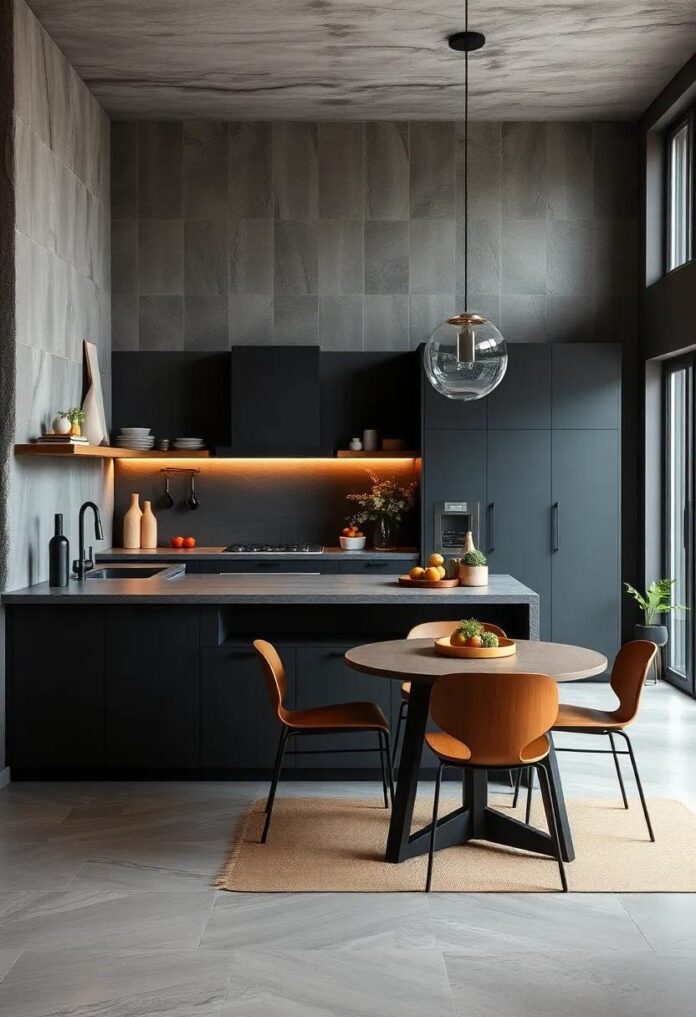 27 Moody Kitchen Design Ideas to Transform Your Space with Drama and Depth