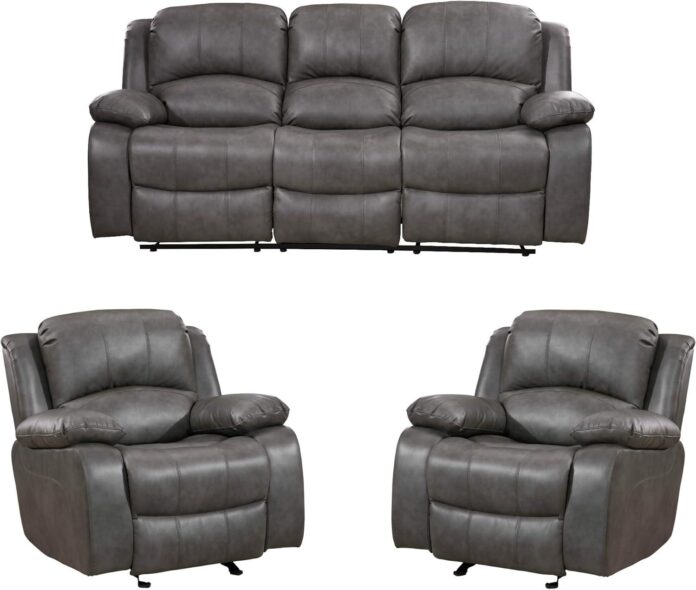 Our Experience with the Betsy Grey Leather Loveseat Sofa Set