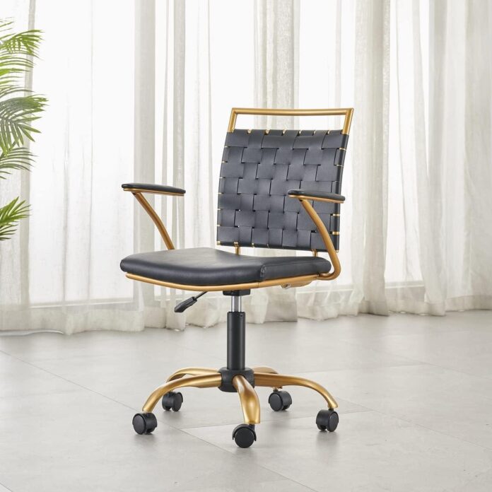 Our Take on the Modern Black & Gold Leather Office Chair