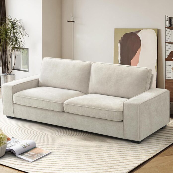 Why We Love the EASELAND 3-Seater Chenille Sofa Lounge