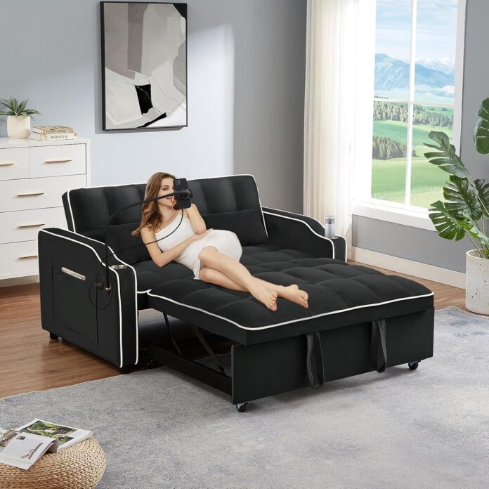 Our Take on the JEEOEHY 3-in-1 Velvet Convertible Sofa Bed