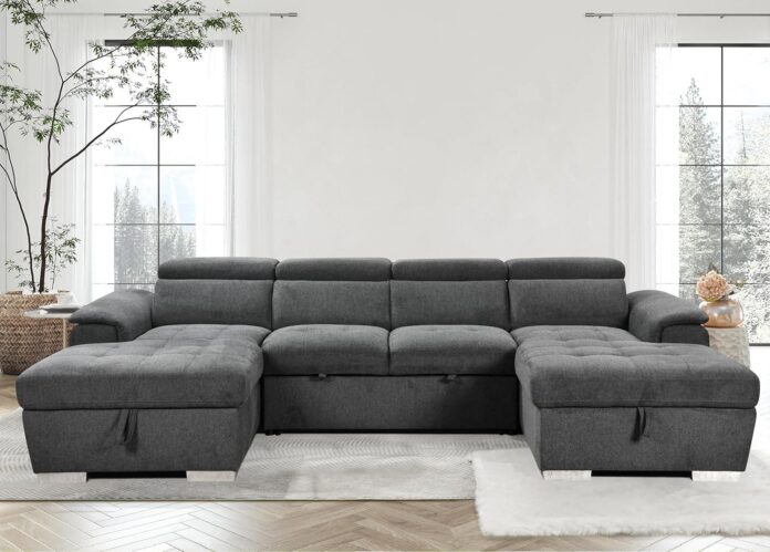 Our Take on the 121″ U Shaped Sleeper Sofa with Storage