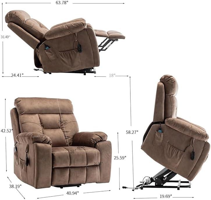 Our Review: Oversized Power Lift Recliner with Massage & Heated Comfort