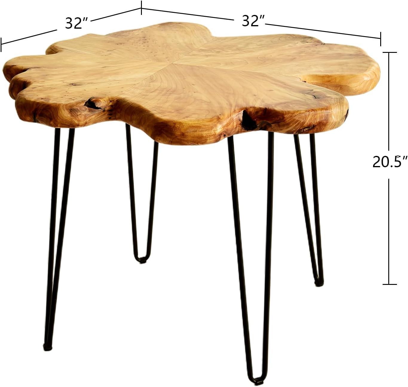 Our Take on the WELLAND Live Edge Cedar Coffee Table: Unique & Rustic