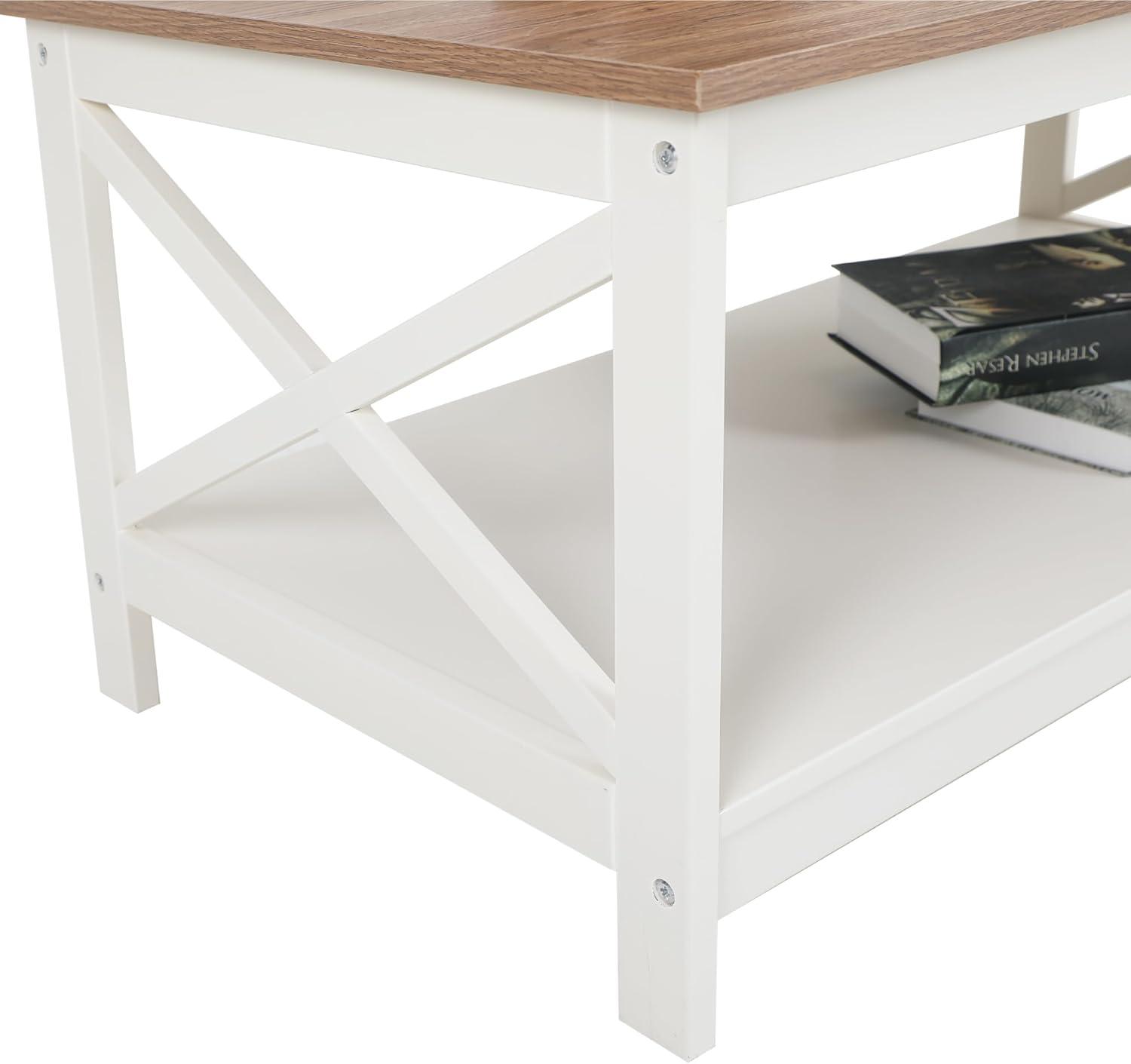 How We Loved the GREEN PARTY Farmhouse Coffee Table's Vintage Charm