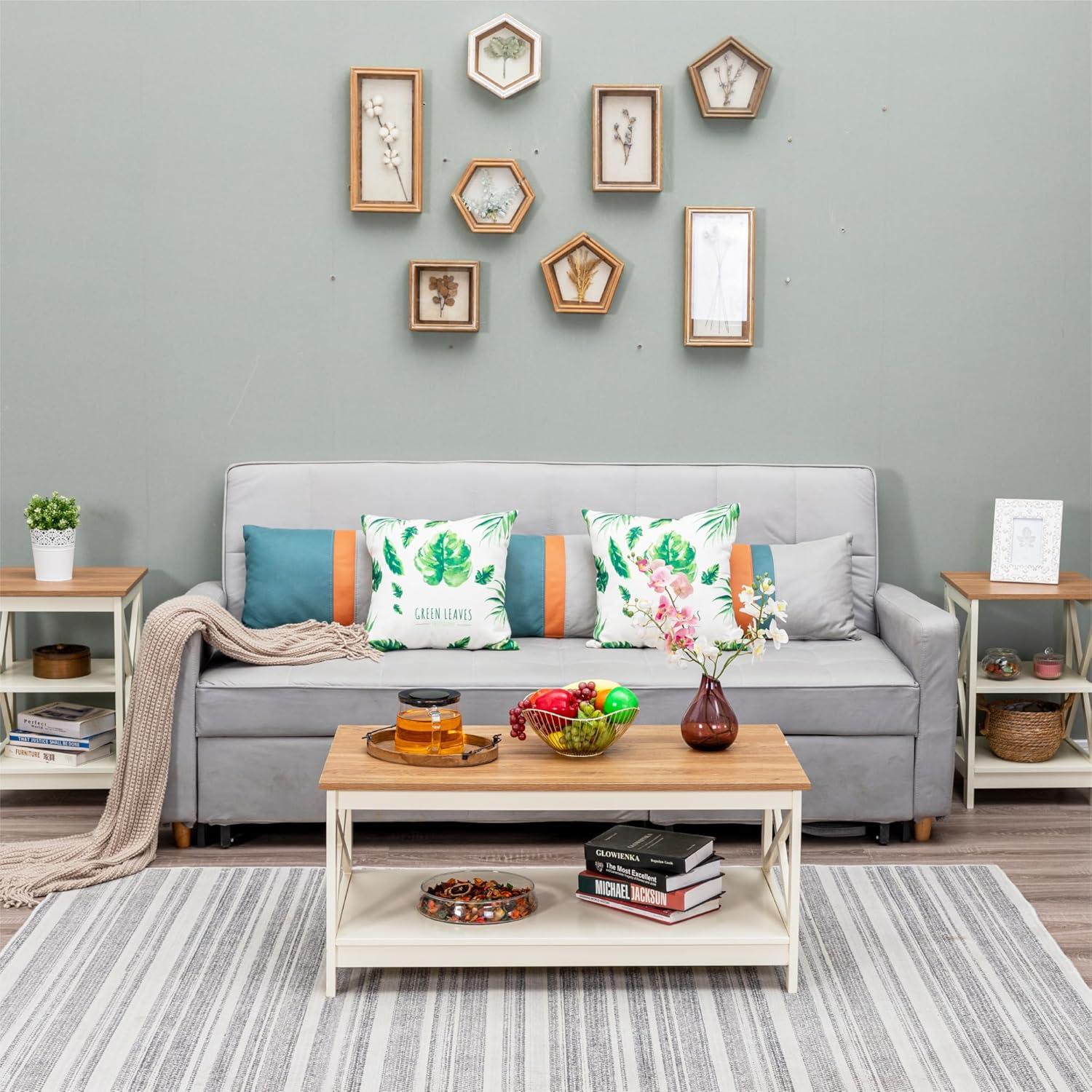 How We Loved the GREEN PARTY ‍Farmhouse Coffee Table's ⁢Vintage Charm