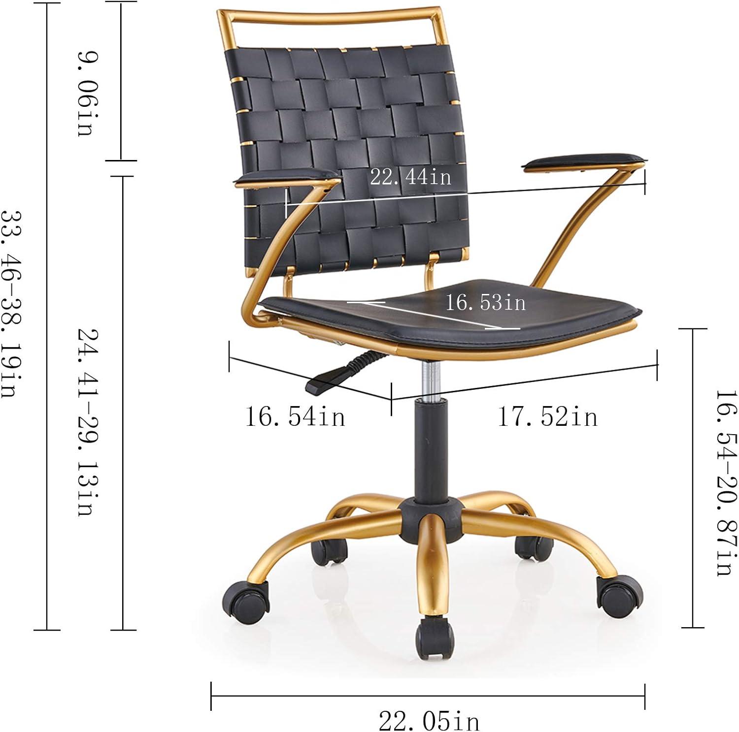 Our Take on the Modern Black & Gold Leather Office Chair