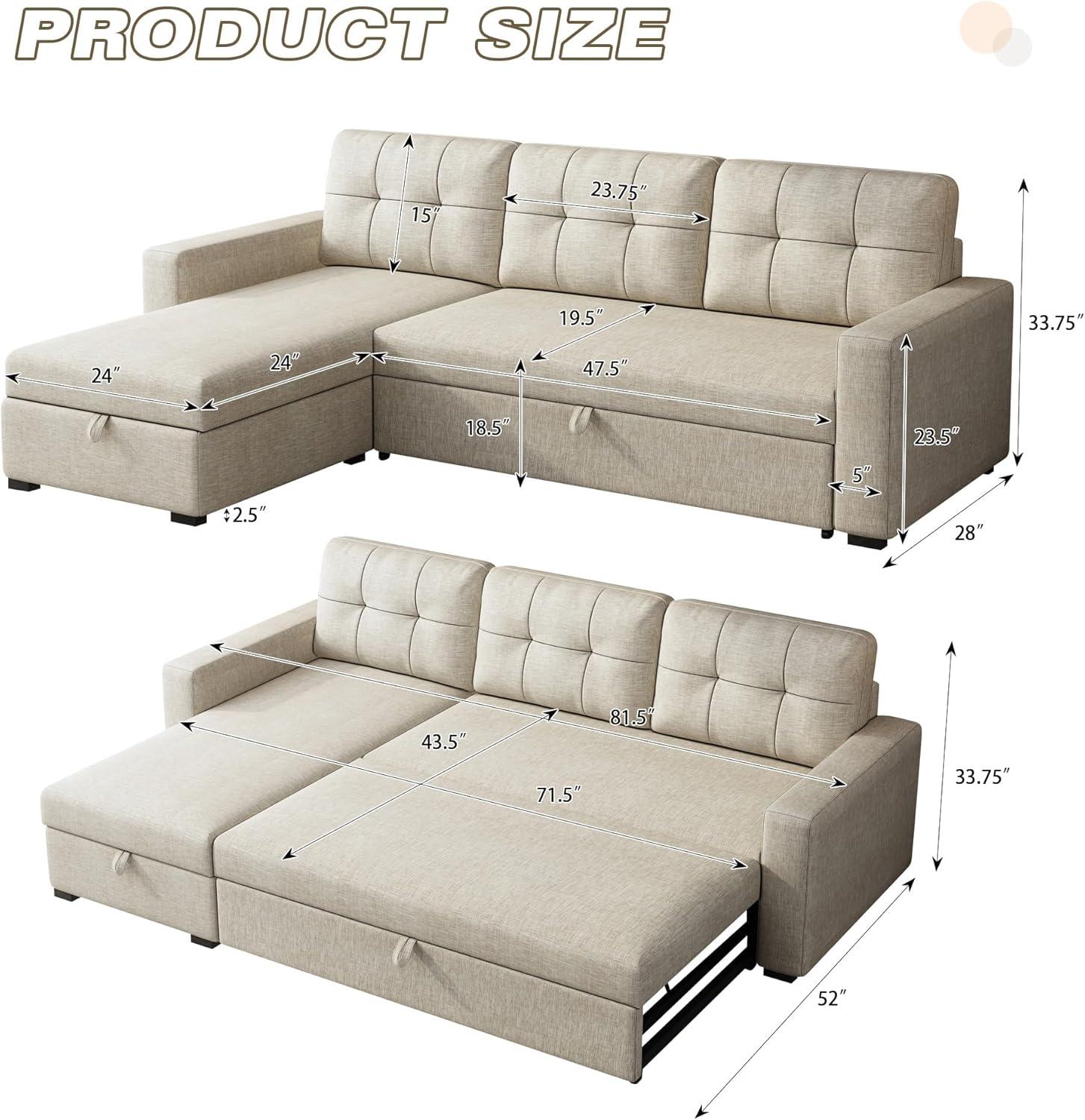 Our Review:​ Cozy & Versatile Convertible Sofa Bed for small Spaces