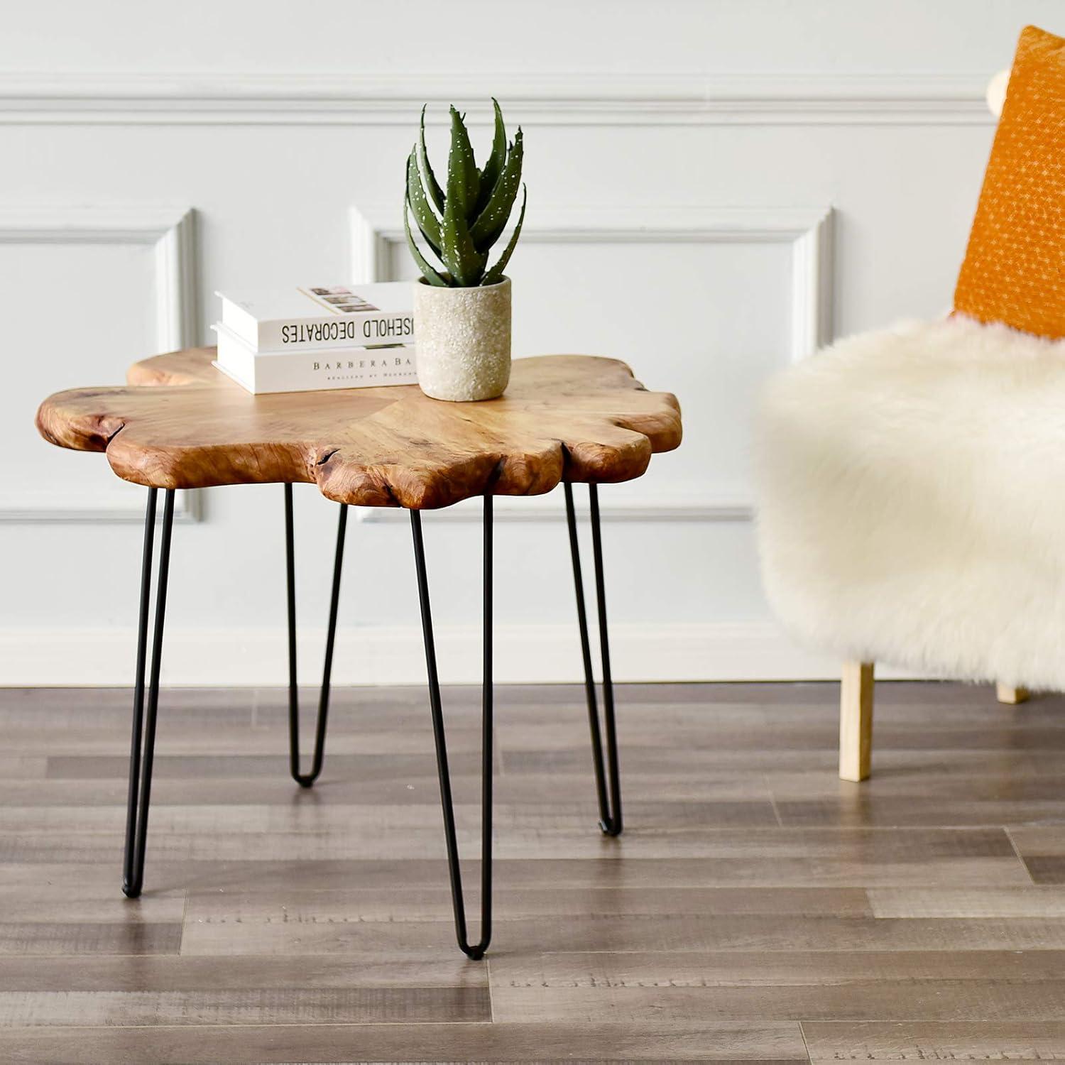 Our take on the WELLAND Live Edge Cedar Coffee Table: Unique & Rustic