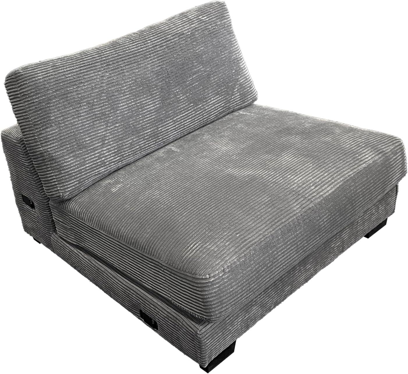 Our Take on the Grey⁣ Corduroy U-Shaped Sectional: Comfort & Style Combined