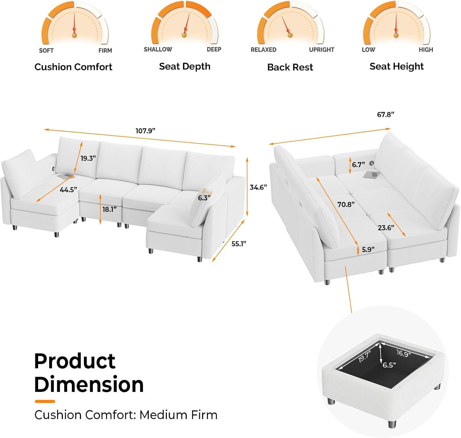 How We Loved the VINGLI Modular Sofa's‍ Style and Storage