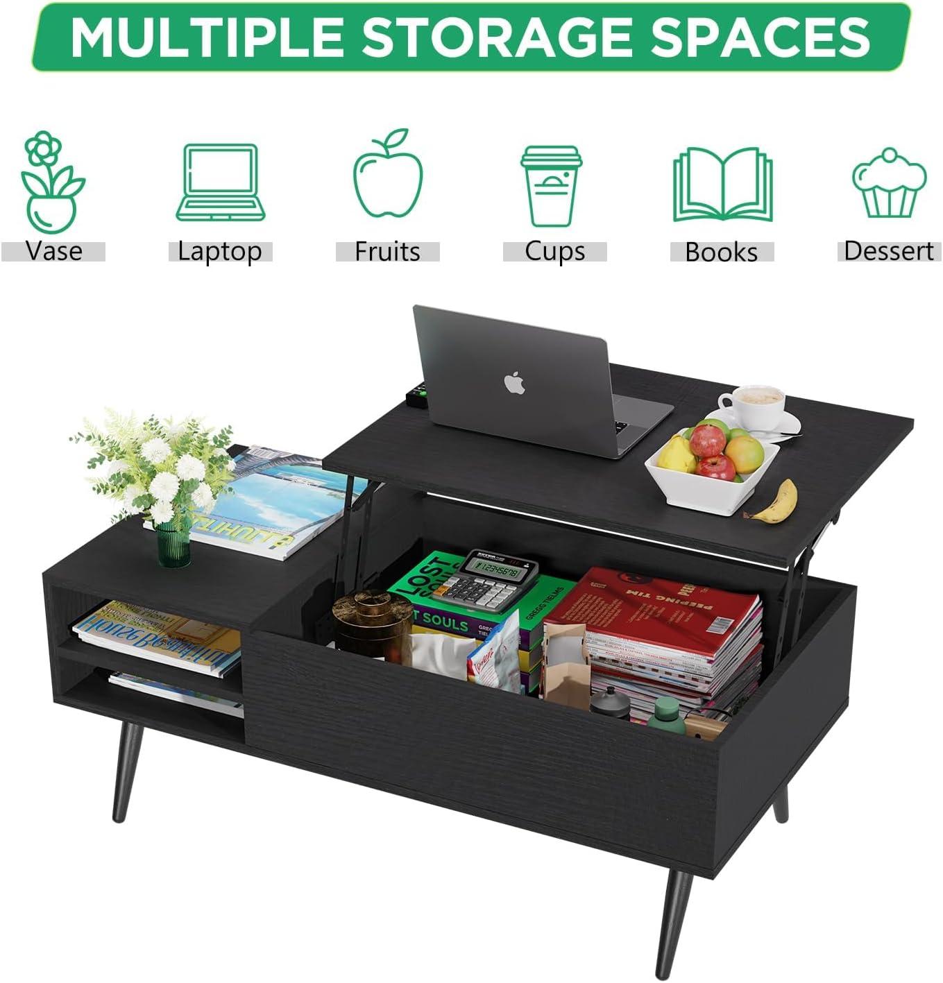 Why We Love the MKDLUFEI Lift-top Coffee Table's Smart Design