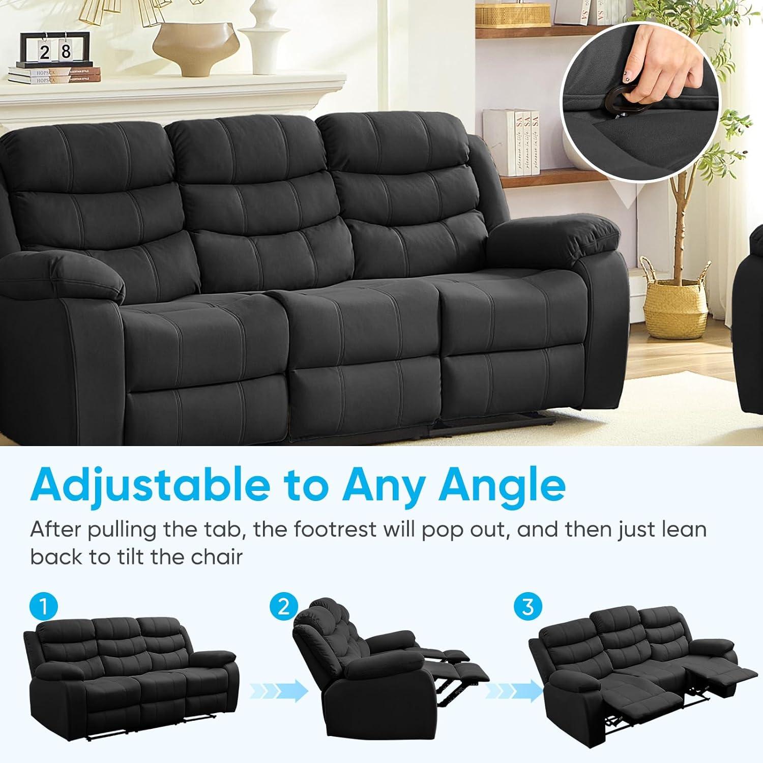 Our Honest ⁣Take on the Mjkone 3-Seater Recliner Sofa's ‌Comfort and Style