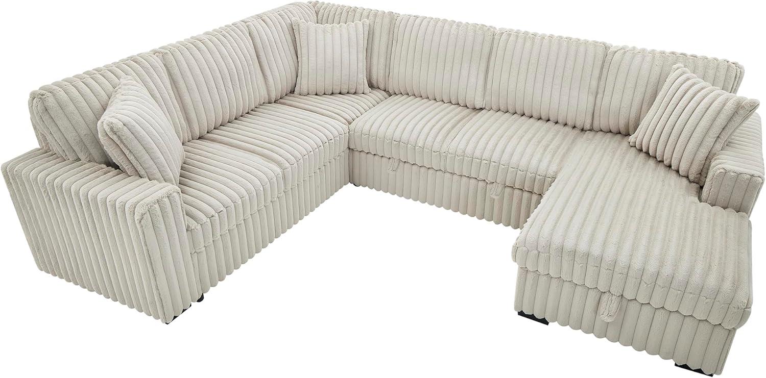Our ‍Take​ on the Cozy 122'' U-Shaped Faux Fur Sleeper Sofa