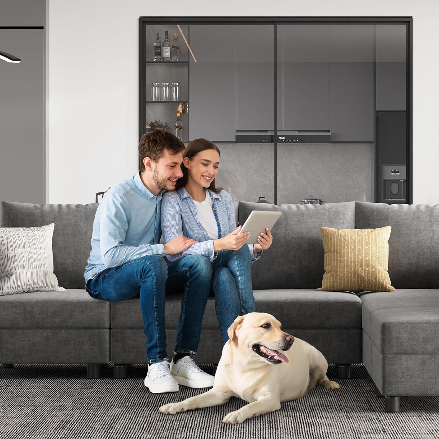 How We Love the Apicizon Modular Sectional Couch's Flexibility