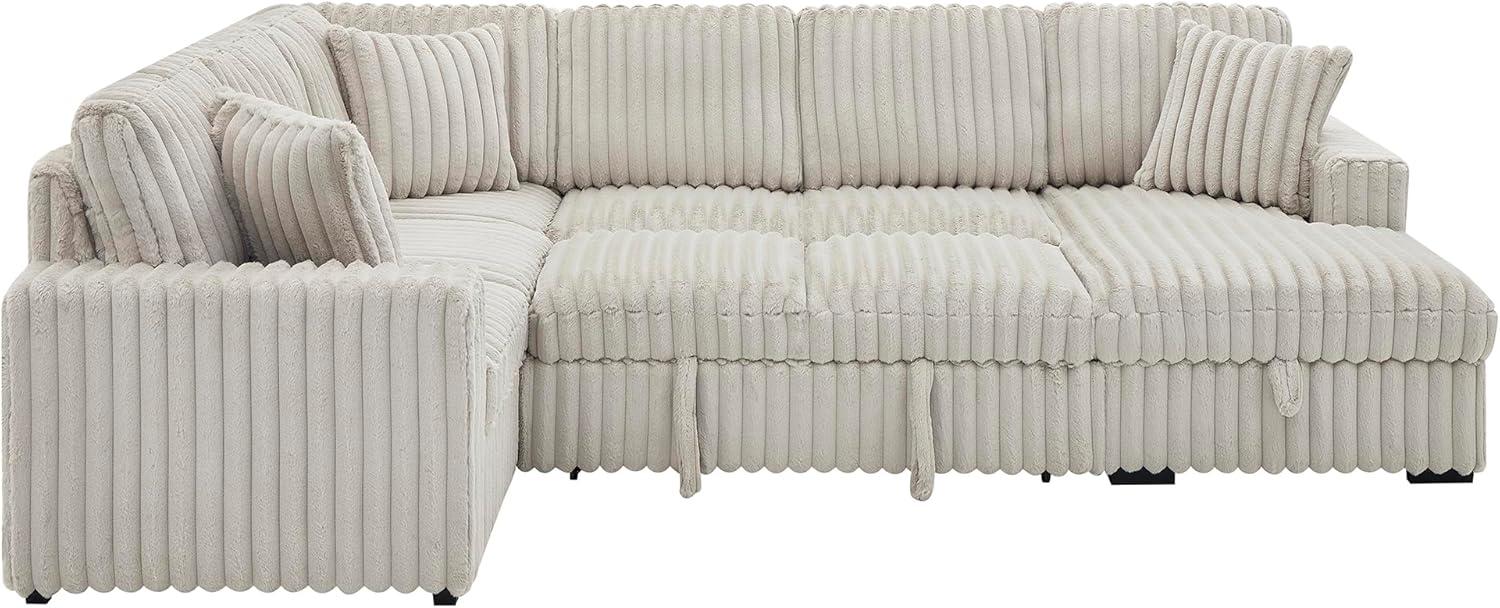 Our Take on the Cozy 122'' U-Shaped Faux Fur Sleeper Sofa