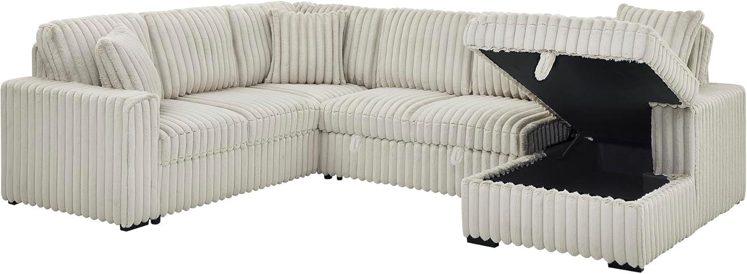 Our Take on the Cozy 122'' U-Shaped Faux Fur⁢ Sleeper Sofa