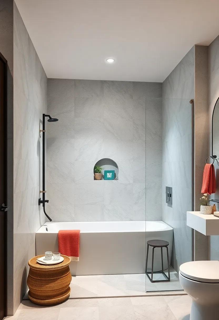 Clear Acrylic Shower Shelf for a Modern,Invisible look
