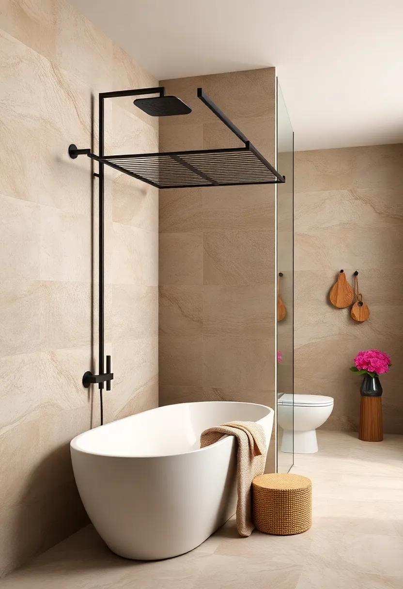 Magnetic Shower Shelf for Metallic Tile Surfaces