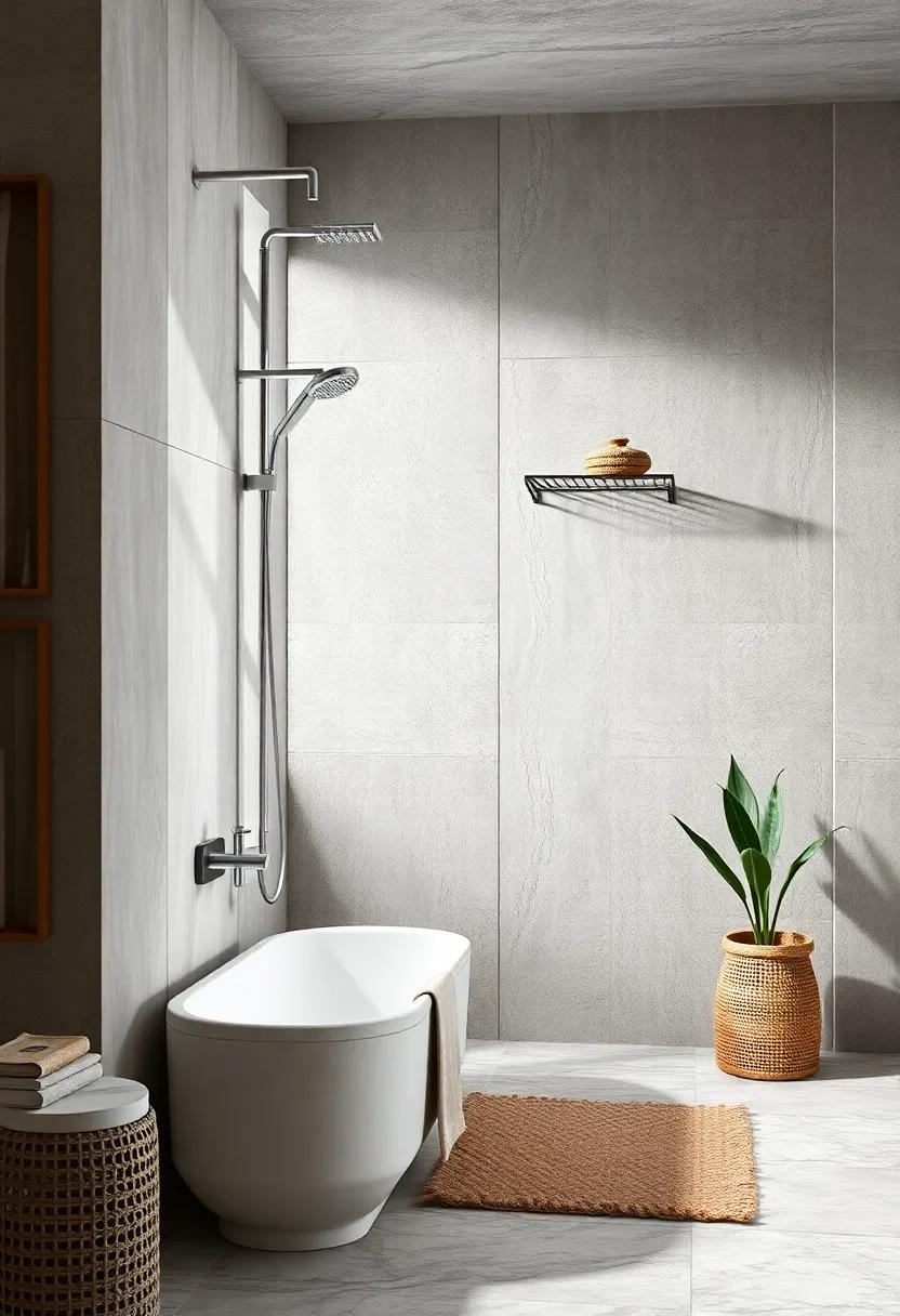 wall Adhesive Shower Shelf with Easy-Release Mounting System