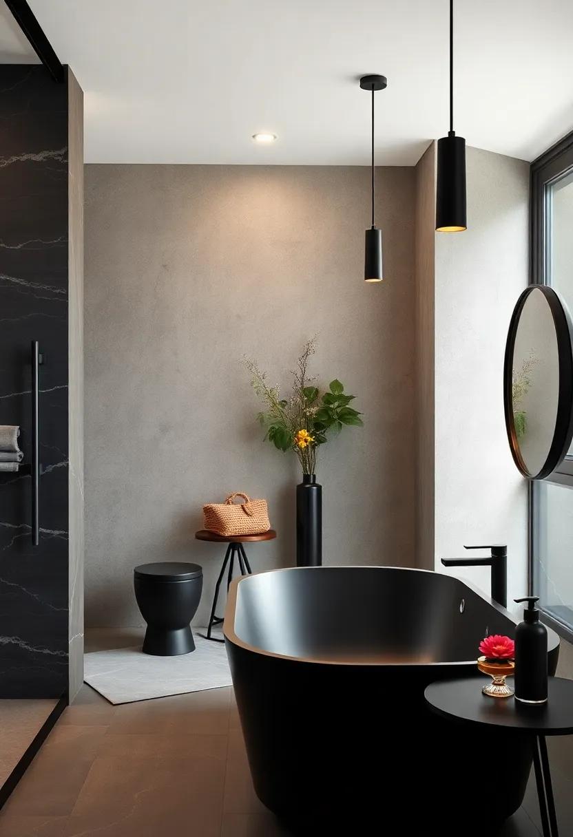matte Black Bathroom Fixtures ⁢for a ​Contemporary Edge