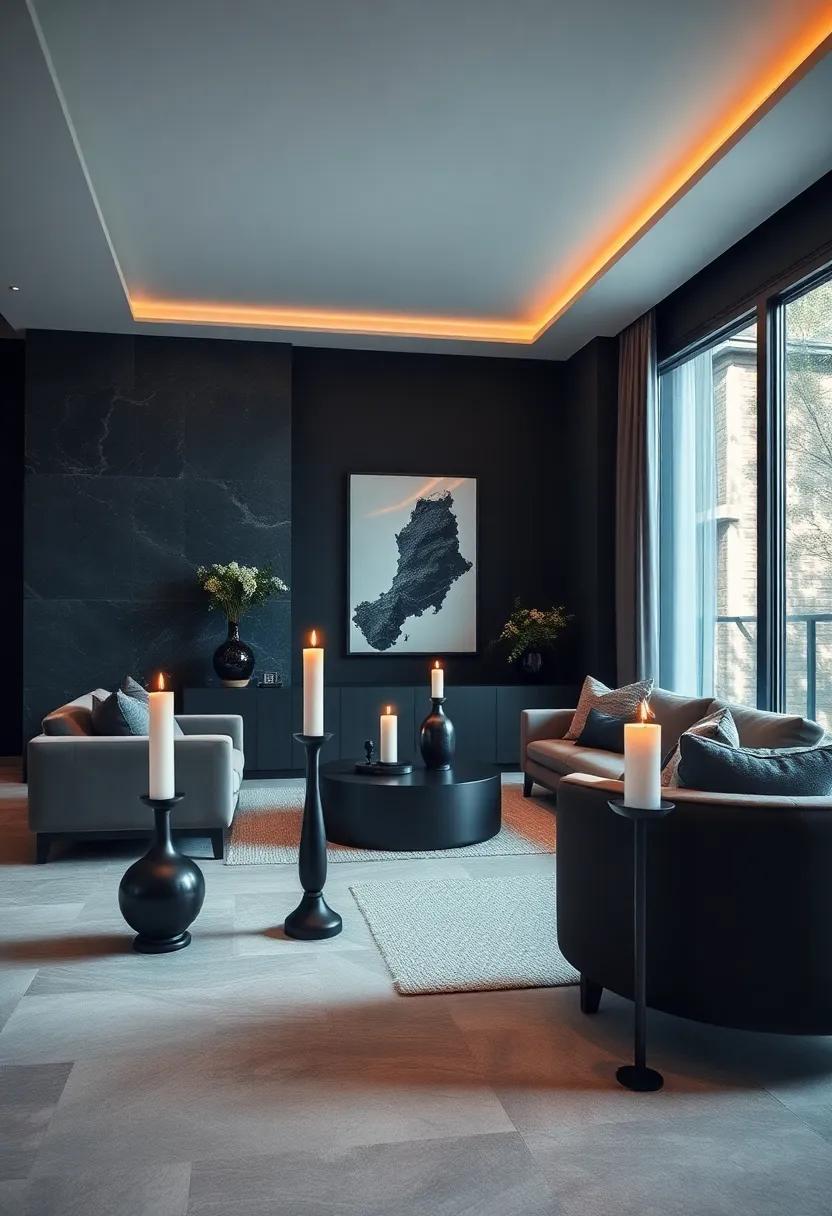 Black ‌Frame Gallery Walls‍ for a ⁢Curated Art Display