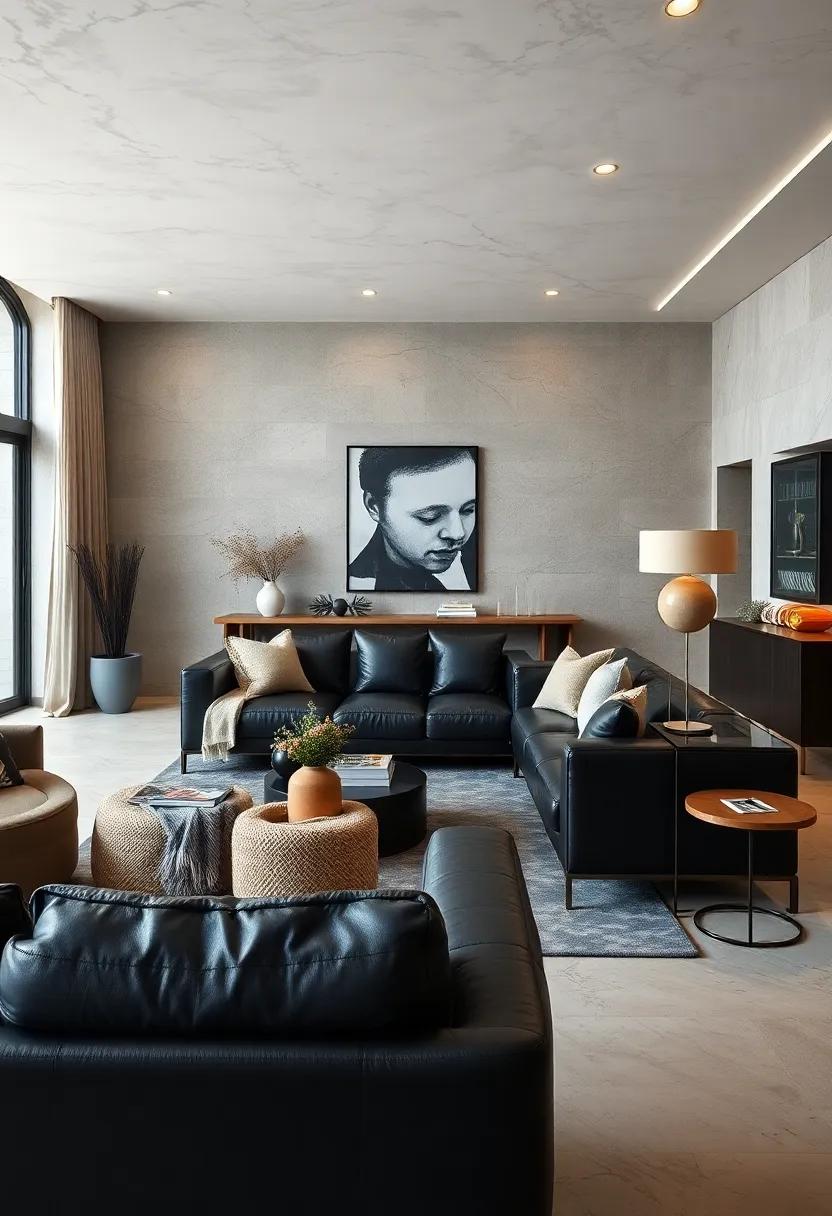 Sleek⁢ Black ‌Leather Sofas That Exude Timeless Elegance