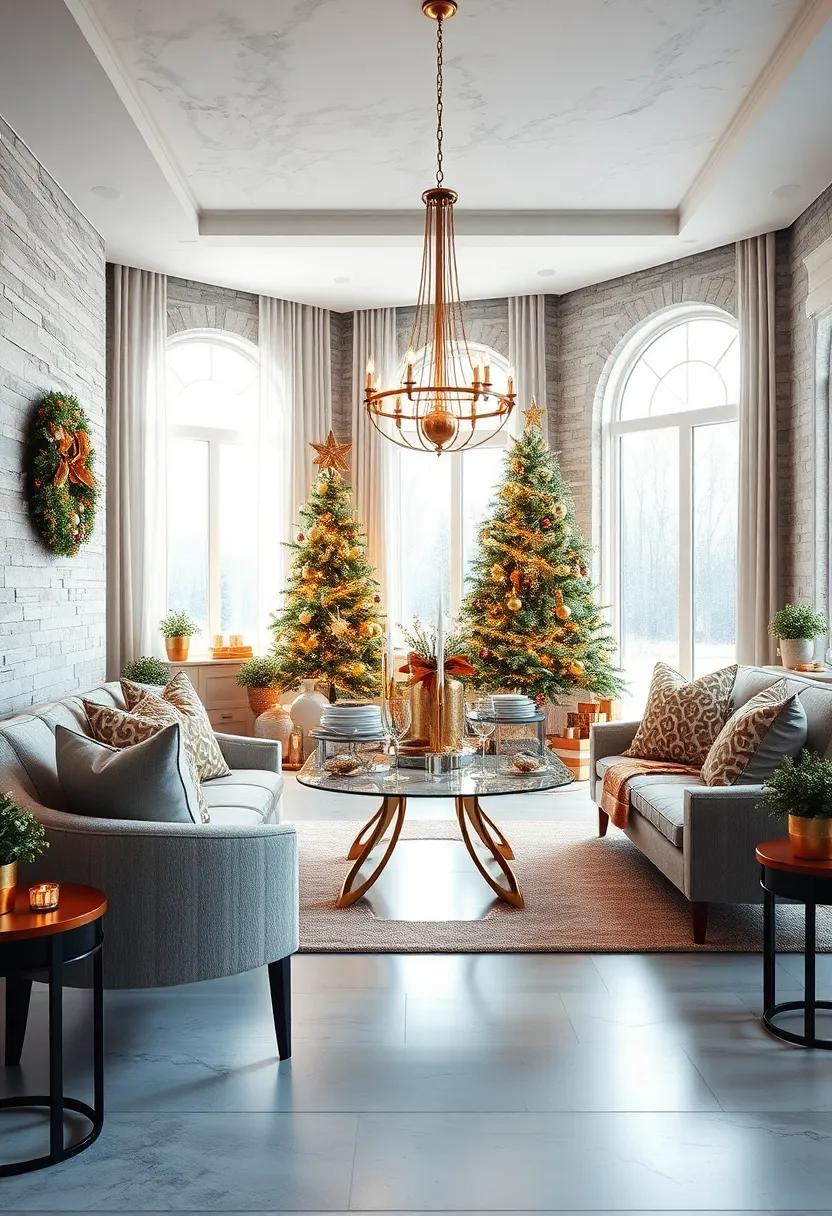 Glittery‌ Gold⁣ and Silver Accents for a Glamorous Touch