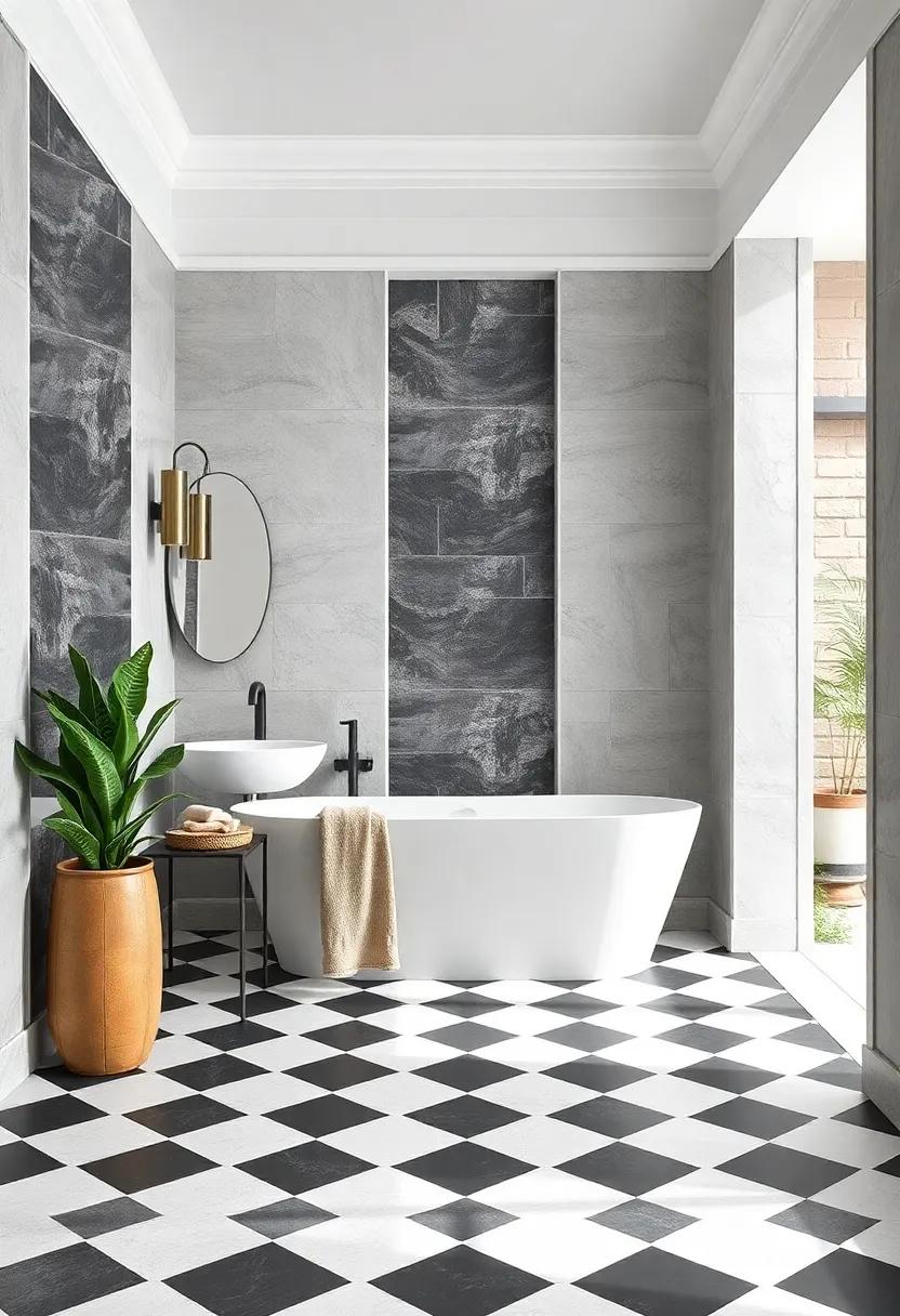 Checkerboard Floors: Contrasting black‍ and white tiles ⁤create​ a timeless,‍ bold statement rooted in classic design