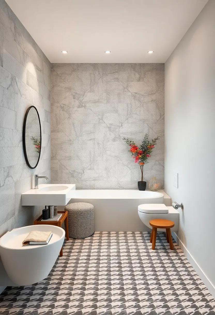 Houndstooth Motif: A timeless textile pattern translated into tile offers graphic impact with historic roots