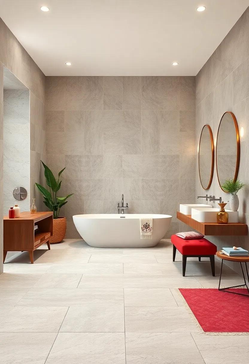 Large Format Stone: Oversized natural stone tiles⁢ lend an elegant, seamless look that ‌feels both grounded and luxurious