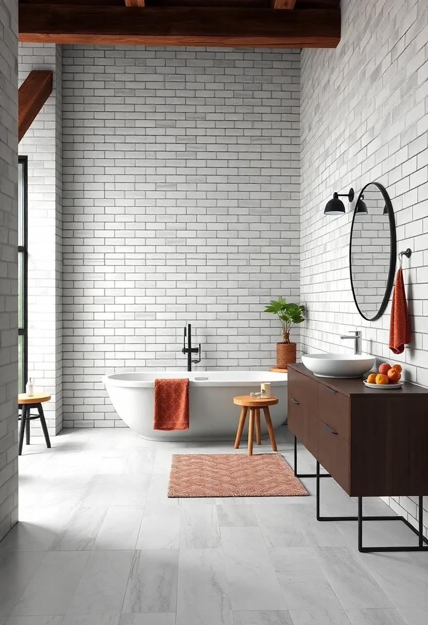 Subway Tile with⁢ Dark Grout: The contrast of white tiles and dark grout lines defines each tile, creating a vintage-industrial vibe