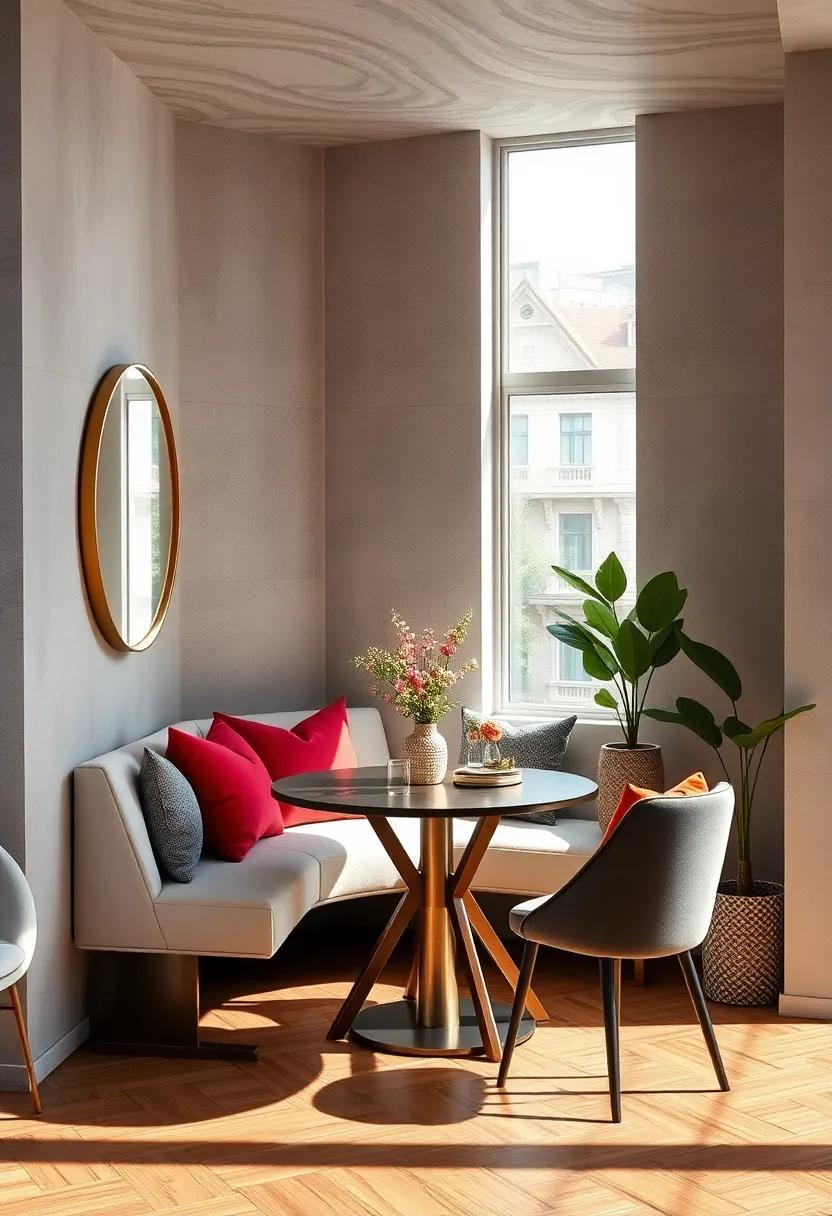 Add mirrors strategically to create the illusion of more space and reflect natural light