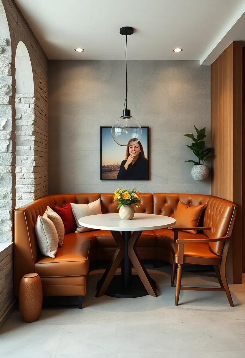 Combine leather ‍upholstery with wooden furniture for a chic, modern ⁣look