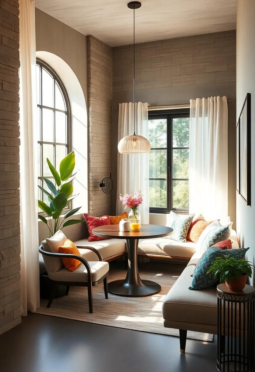 Embrace natural‌ light by placing your dining ‌nook near ⁣a window and ​using light, airy curtains to create an inviting ambiance