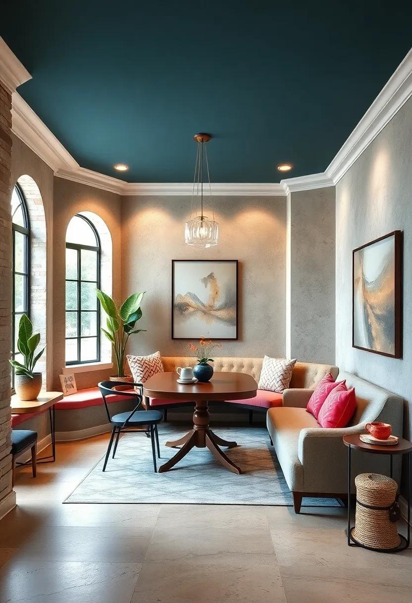 Paint the ceiling⁤ above your nook a contrasting⁣ color⁢ to visually define the space