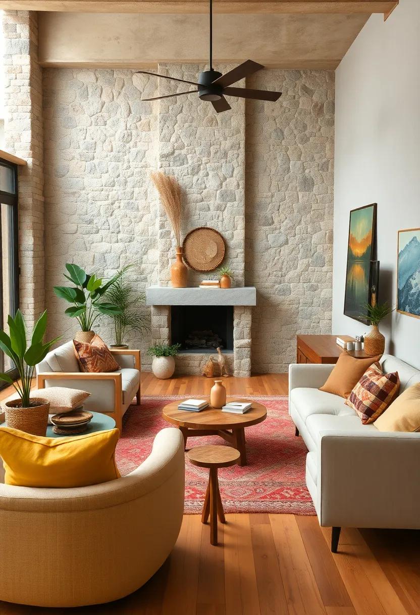 Pair⁢ mid-century modern wood accents⁢ with bohemian​ décor⁤ for⁢ an‍ eclectic yet grounded look
