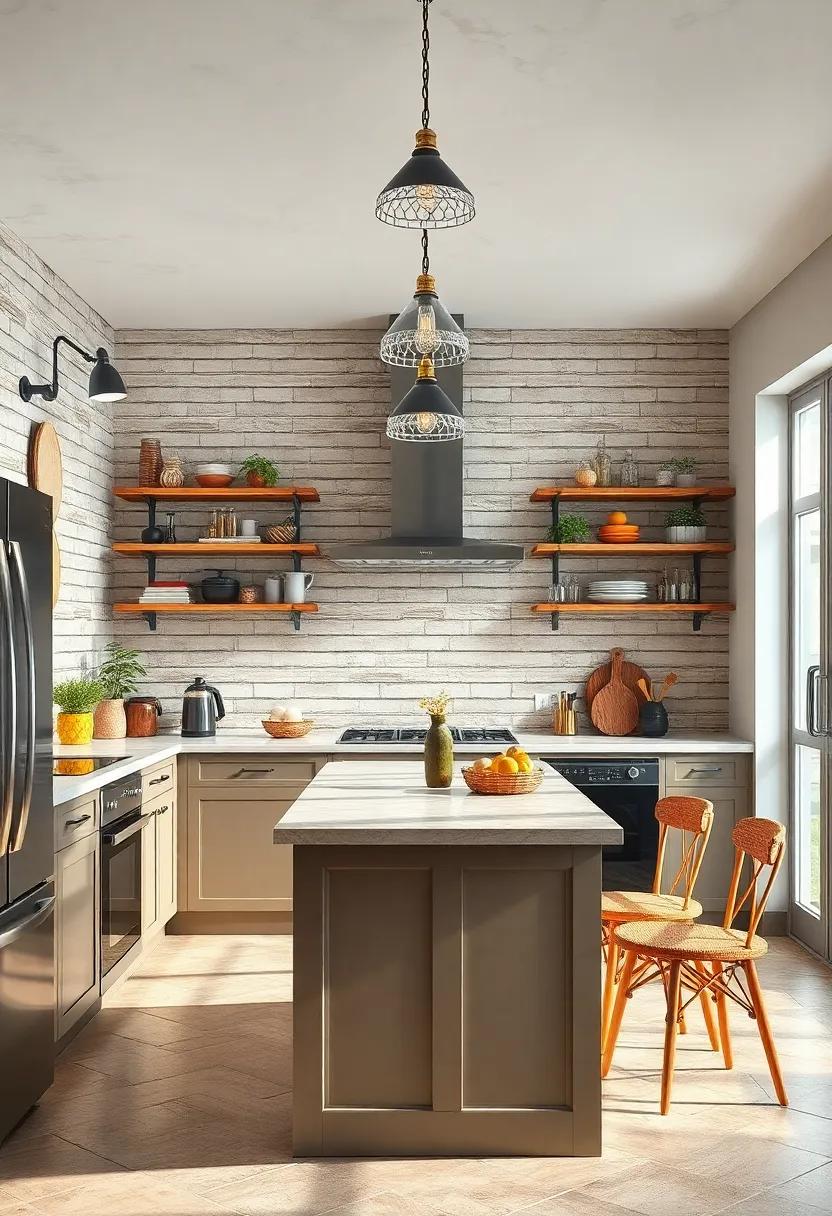 Graphic ​Subway⁢ Tiles with Modern Industrial Fixtures: Classic⁤ subway tiles paired with industrial-style lighting and hardware add timeless appeal with current edge
