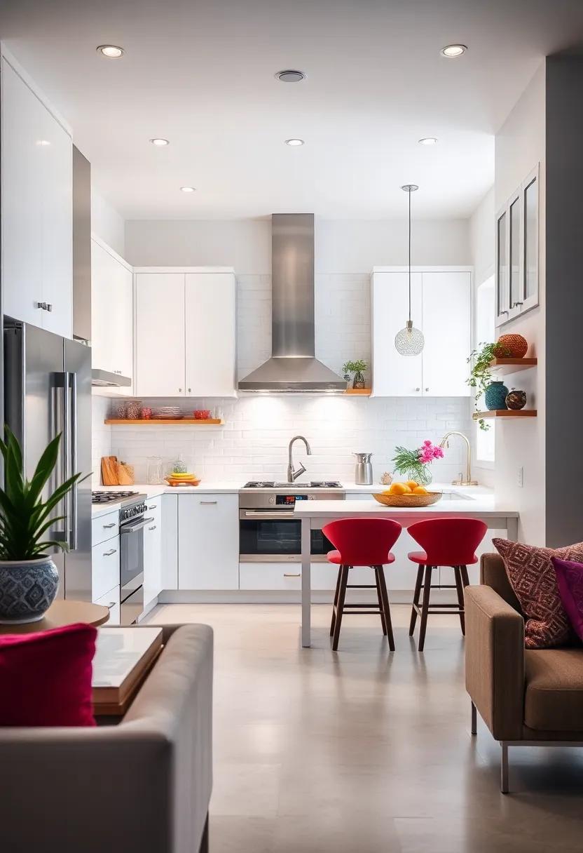 Minimalist⁤ White-on-White⁤ with ​Glossy Chrome: Crisp white cabinetry ⁤and countertops with gleaming chrome fixtures highlight sleekness and simplicity