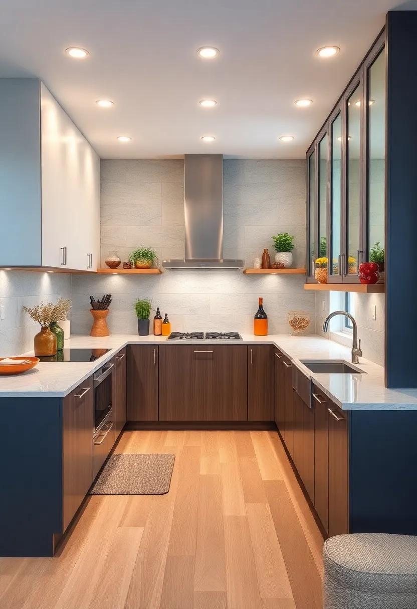 Two-Tone Cabinets⁢ with Stainless Steel Essentials: Pairing light and ⁣dark cabinetry with​ stainless steel sinks and faucets ensures dynamic contrast ⁤with practical style
