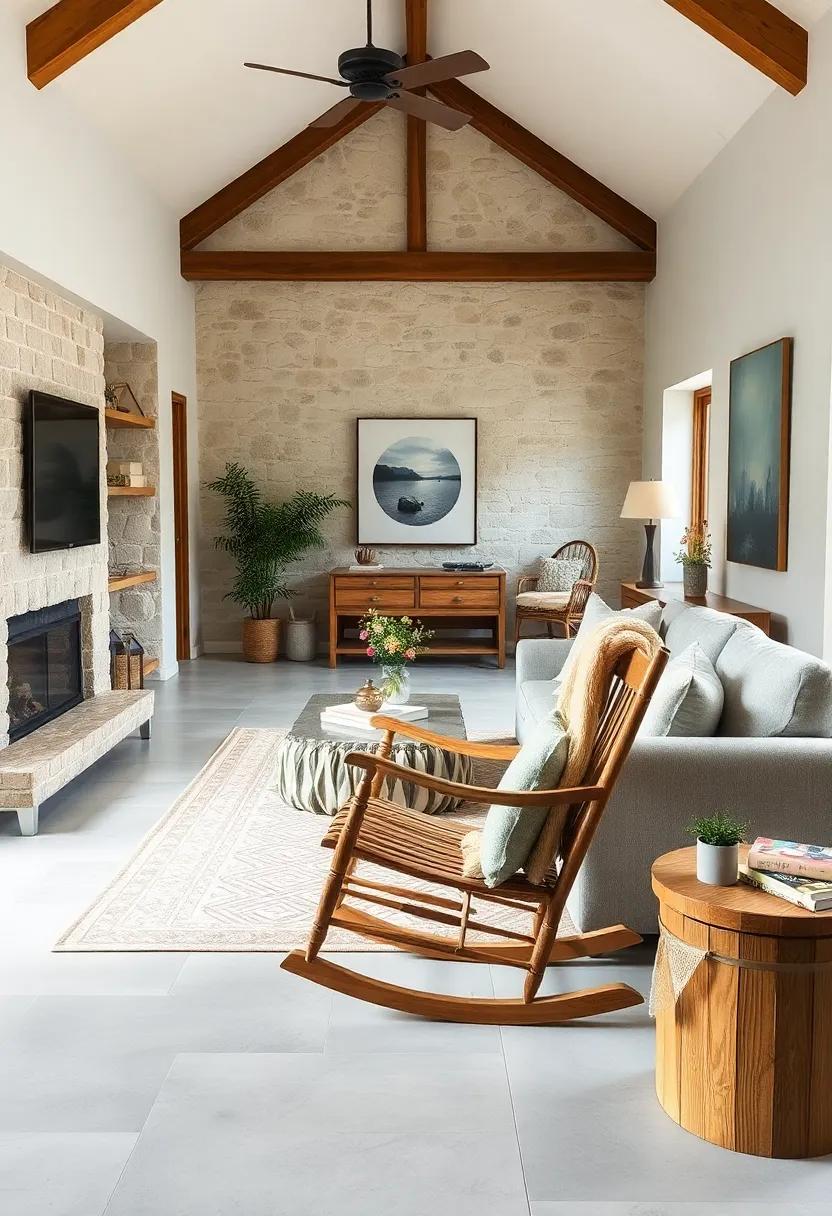 Add a vintage-style wooden⁢ rocking ⁢chair to create a relaxing nook and nostalgic ⁤vibe