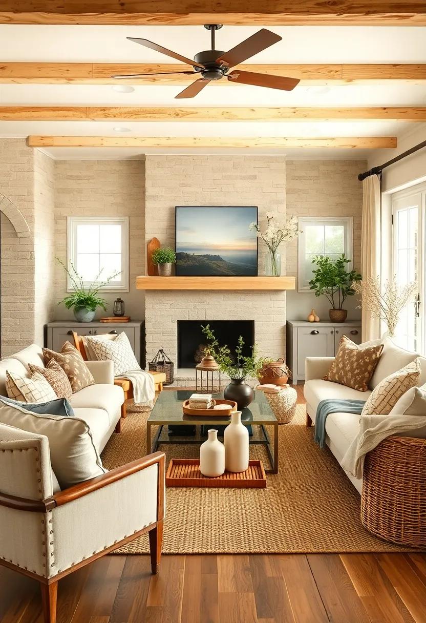 Layer‍ muted, natural‍ linens ⁢with⁣ simple decorative accents like ceramic pitchers or woven trays to complete the ​cozy ⁣farmhouse look