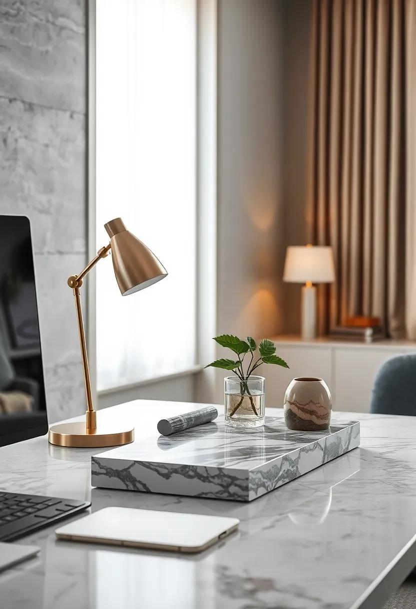Sleek Marble Desk ‌Organizer for a ⁤Touch ​of Sophistication