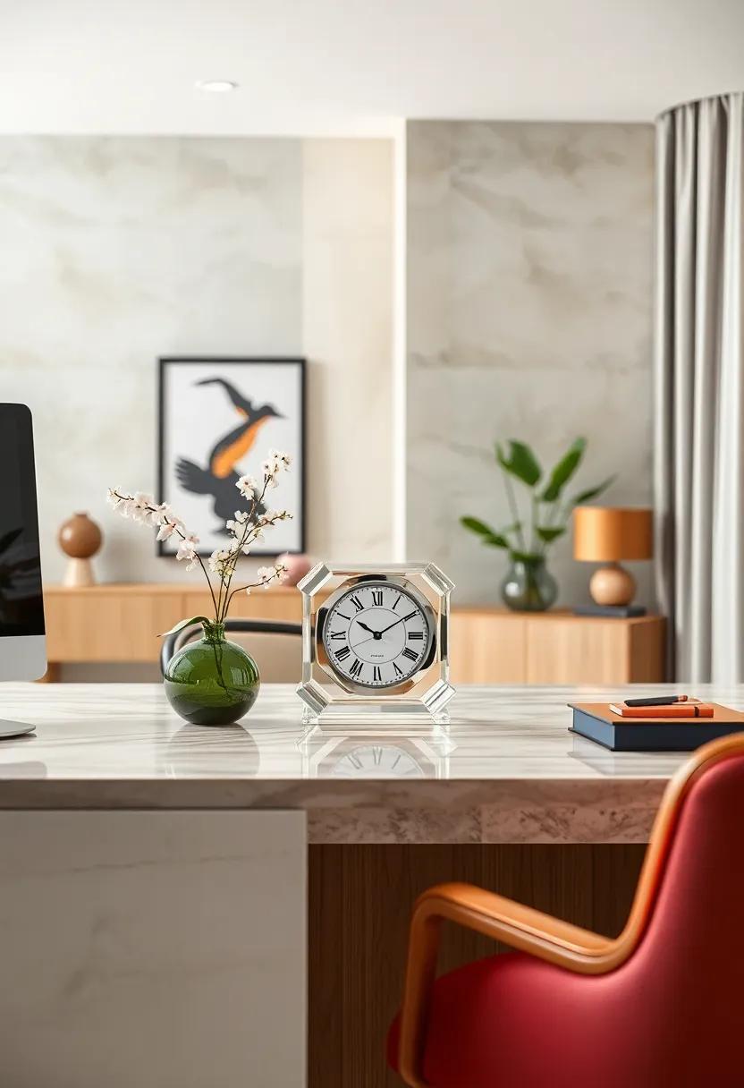 Elegant Crystal Desk Clock for Timeless Appeal