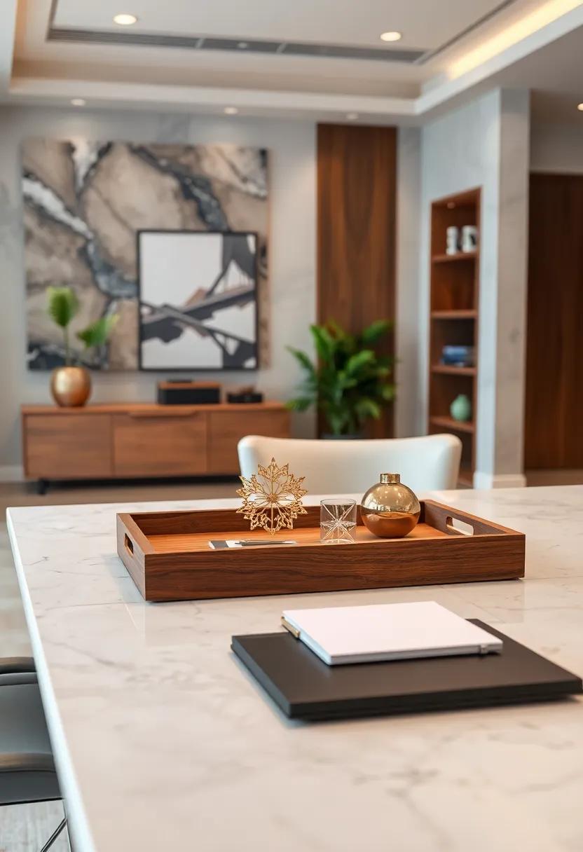 Handcrafted Wooden Desk⁣ Tray to organize in Style