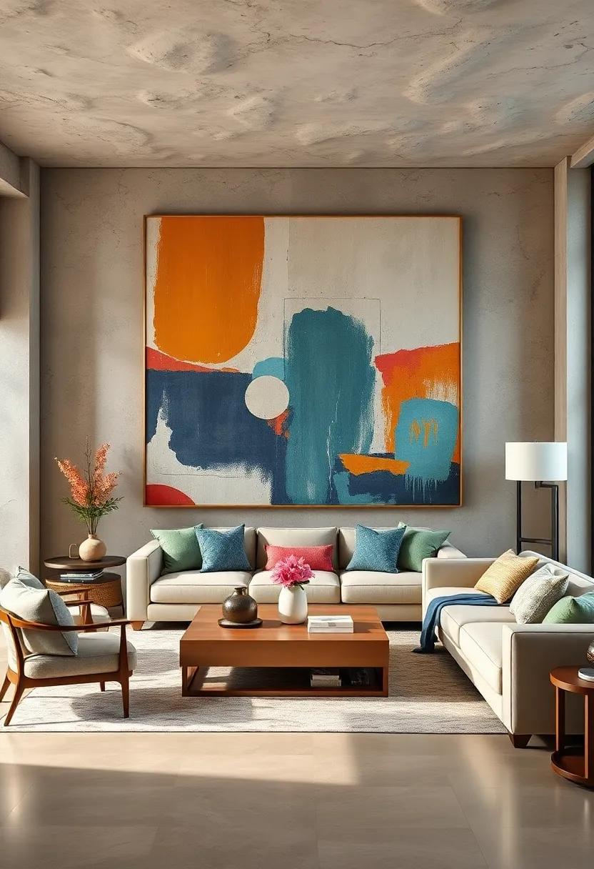 Textured Mixed Media prints:‌ Layers ⁢of paint, fabric, and ​other elements create oversized prints⁤ rich in dimension and⁢ tactile appeal